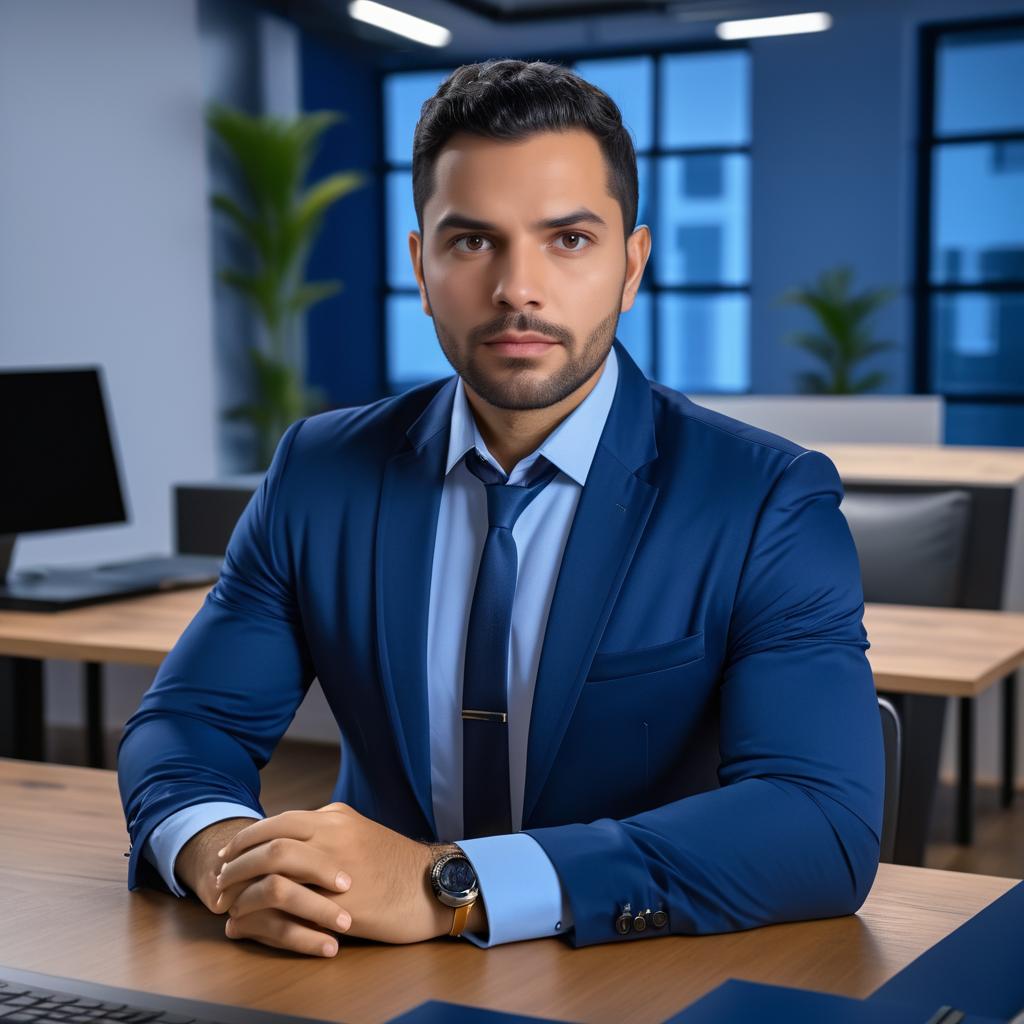 Determined Brazilian Software Engineer Portrait