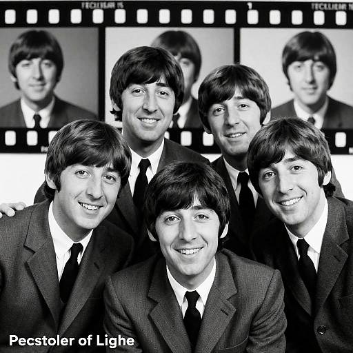 The Beatles in Classic Black and White