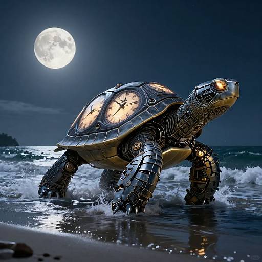Mechanical Turtles with Colossal Clocks