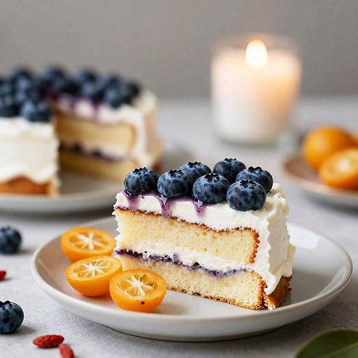Blueberry Kumquat Cake Still Life