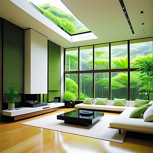 Modern Eco-Friendly Luxury Japanese Living Room Modern Eco-Friendly Luxury Japanese Living Room