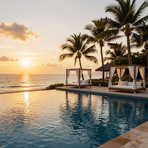Luxurious Tropical Sunset Resort