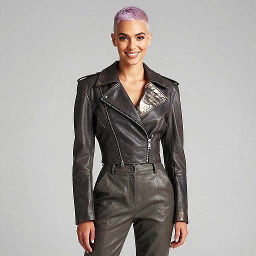 Non-Binary Model in Avant-Garde Fashion