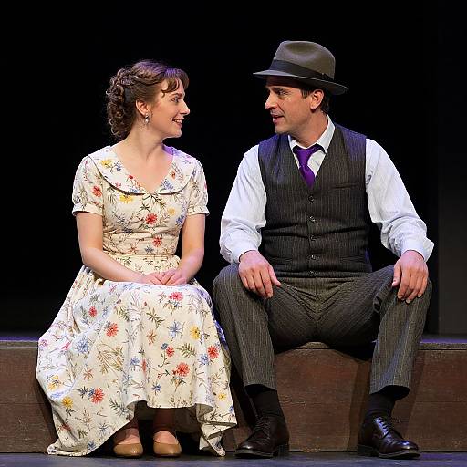 Period Costumed Performers in Warm Interaction