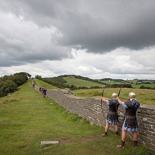 Hadrian's Wall Roman Archers Scene