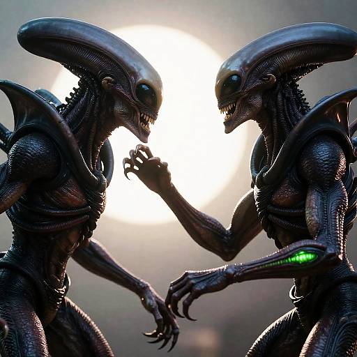 Intense Encounter: Alien Creatures Duel