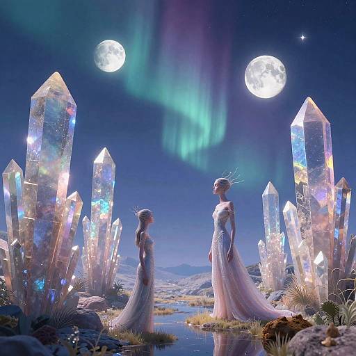 Pleiadian Extraterrestrial Peaceful Landscape