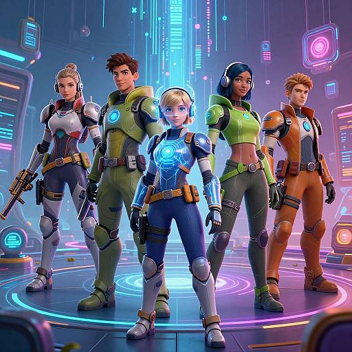 Diverse AI Avatars in Sci-Fi Game