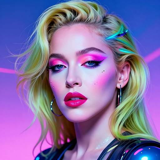 Cyberpunk Madonna Plastic Surgery Art