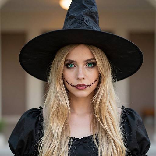 Beautiful Blonde Witch Halloween Costume