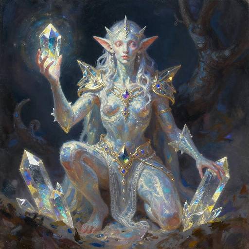 Crystal Enchanter Gem Golem Portrait