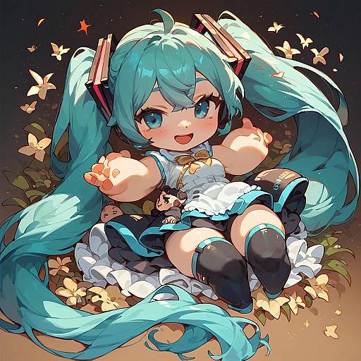 Chibi Full-Body Hatsune Miku