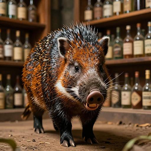 Photorealistic Collared Peccary Memories