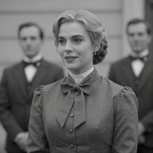 Victorian Elegance in Black and White