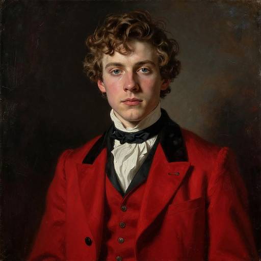 Intricate Portrait of Young Christopher Hitchens