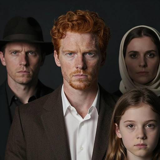 Close-Up Portrait of Four Individuals