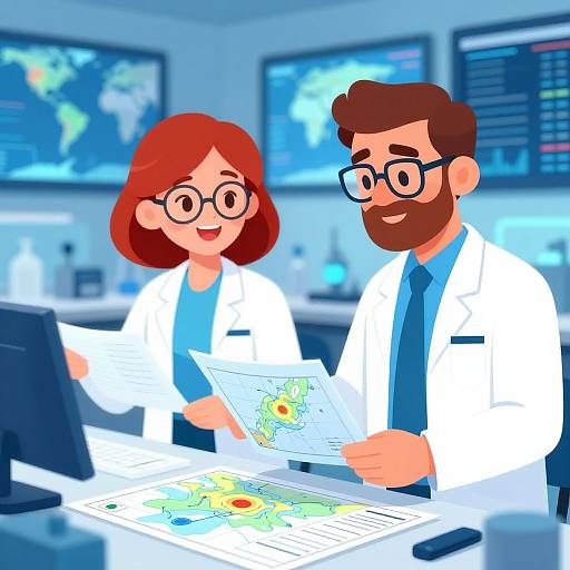 Animated Meteorologist and Oceanographer Duo