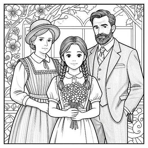 Anne of Green Gables Coloring Page
