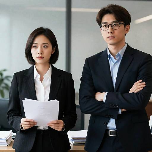 Neutral Expressions in a Modern Office