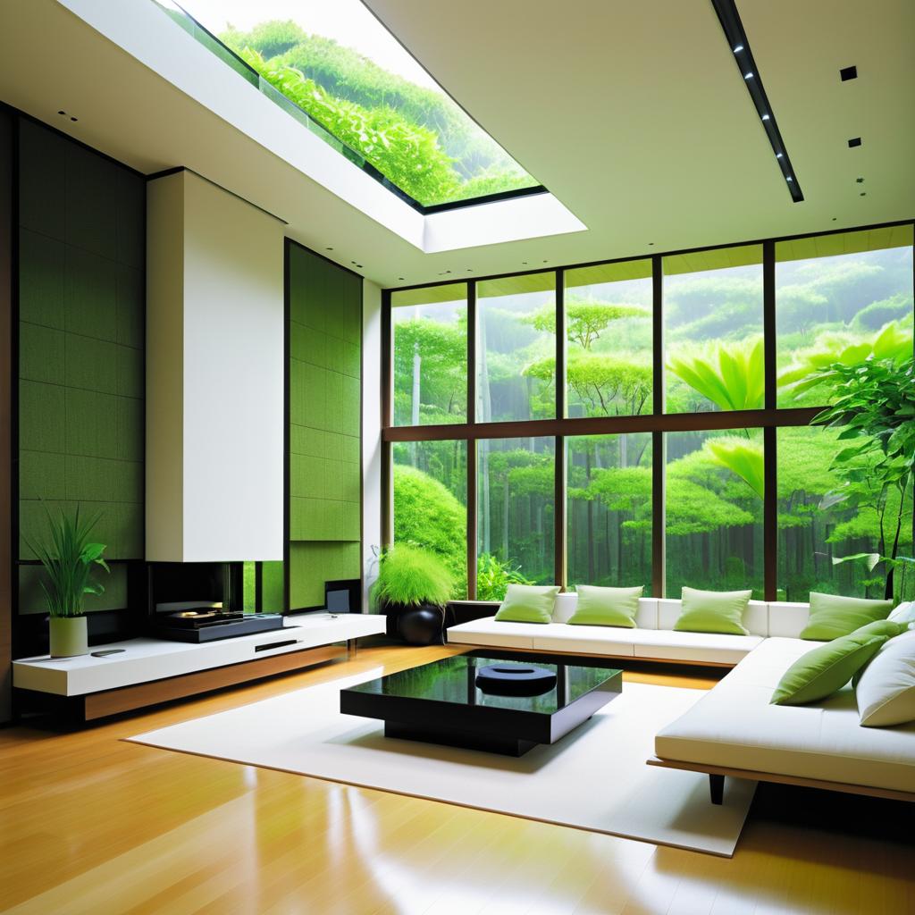 Modern Eco-Friendly Luxury Japanese Living Room