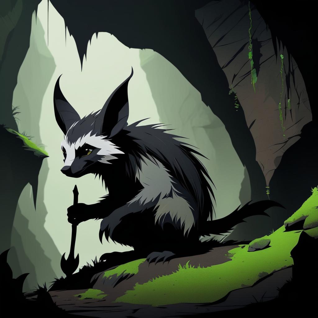 Eerie Cave Creature Concept Art