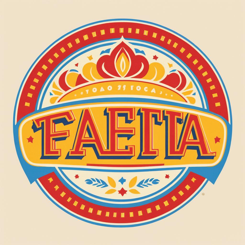 Vintage Taco Fiesta Logo Design Concept