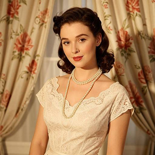 1950s Vintage Elegance Portrait