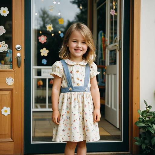 Charming Toddler Fashion Portrait Outdoors