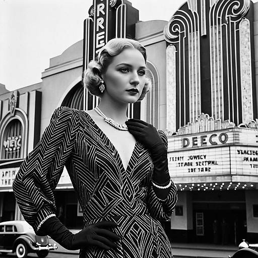 1930s Art Deco Glamour Portrait