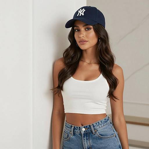 Young Woman in Casual Streetwear