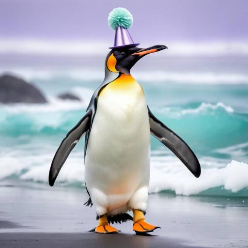 Regal King Penguin with Unicorn and Seafoam Regal King Penguin with Unicorn and Seafoam