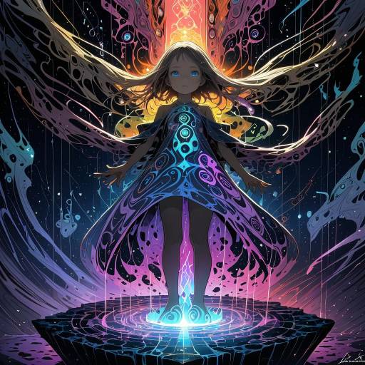 Epic Anime Adventure atop a Mystic Platform