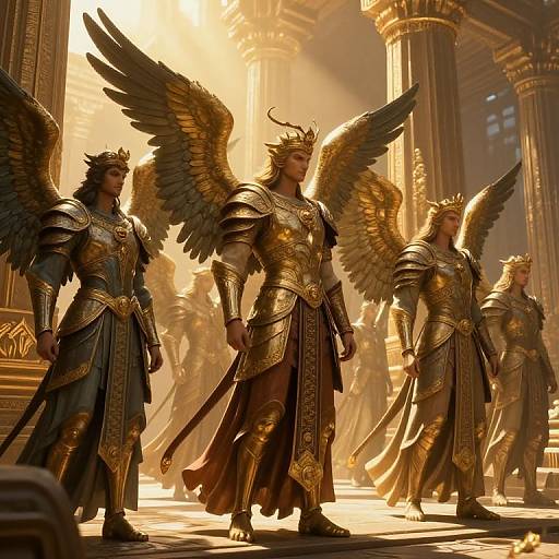 Cherubim Guardians of Ancient Temple