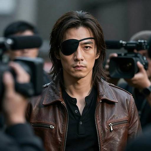 Rugged Eyepatch Man Cinematic Portrait