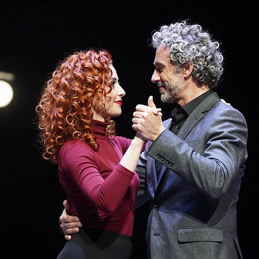 Elegant Dance Portrait of Two People