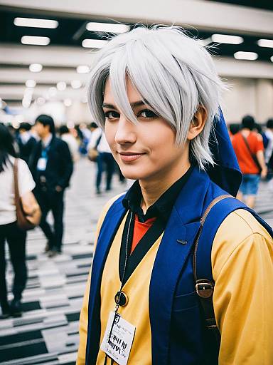 Man in Anya Cosplay at Anime Convention