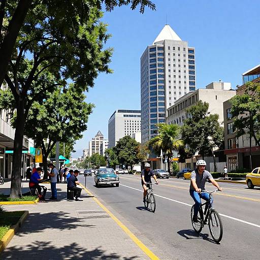 Vibrant Downtown Santiago Cityscape