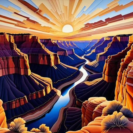 Grand Canyon Sunset Painting