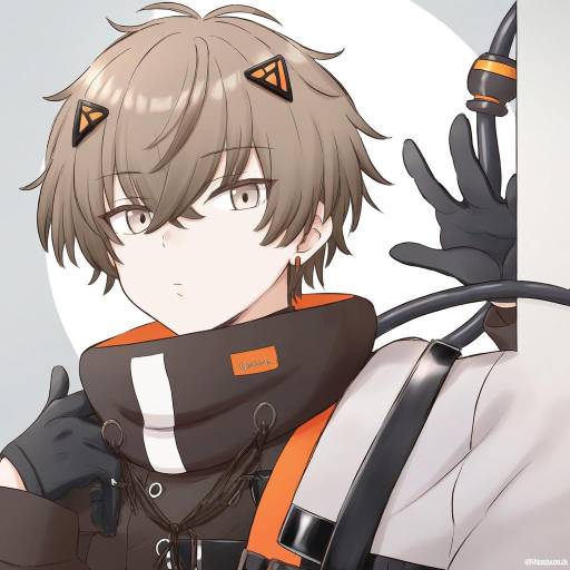 Illustration of Alban knox, nijisanji in the style of Hirasaka makoto