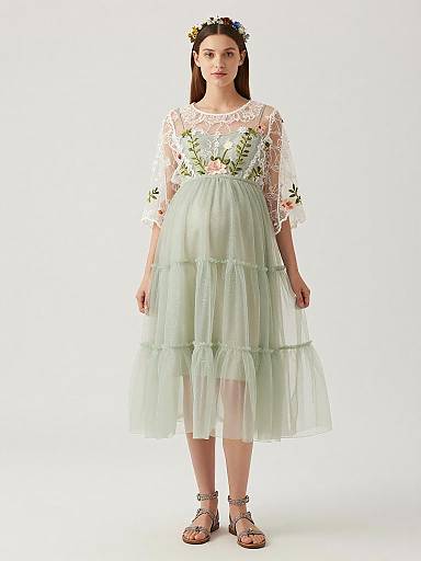 Ethereal Fairy Maternity Fashion Portrait