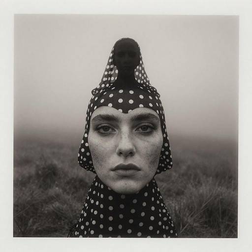 Haunting Polkadot Haute Couture Silhouette