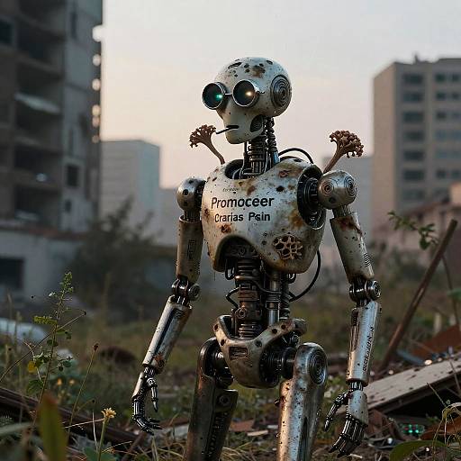 Fungal PR Android in Overgrown Metropolis