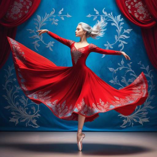 Enchanting Dance of a Silver-Haired Beauty Enchanting Dance of a Silver-Haired Beauty