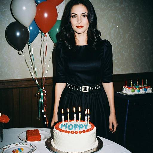 Elegant Black Dress Birthday Party