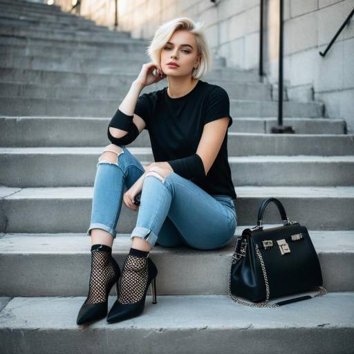 Chic Urban Style: A Fashionable Woman