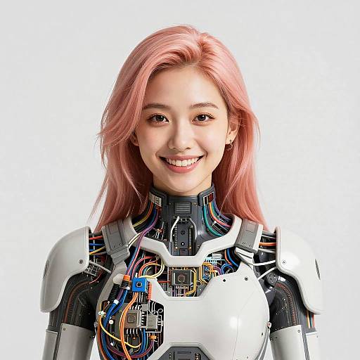 Androgynous Cyber Scout Portrait