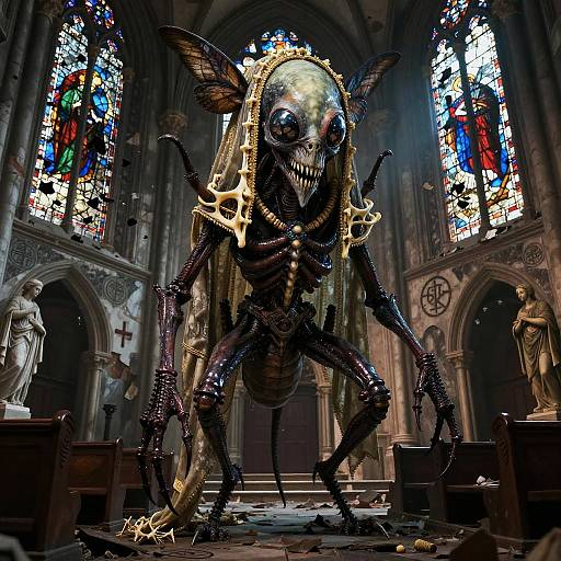 Twisted Insectoid Matriarch in Cathedral