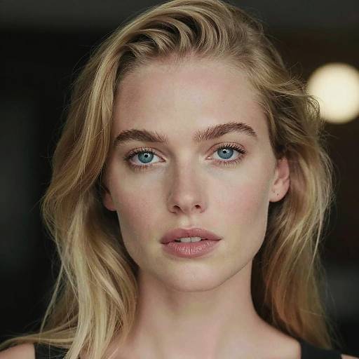 Cinematic 35mm Blonde Blue-Eyed Film Portrait