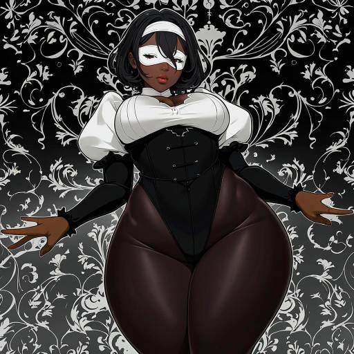 Illustration of 2p (nier:automata), nier (series) in the style of Kochiya (gothope)