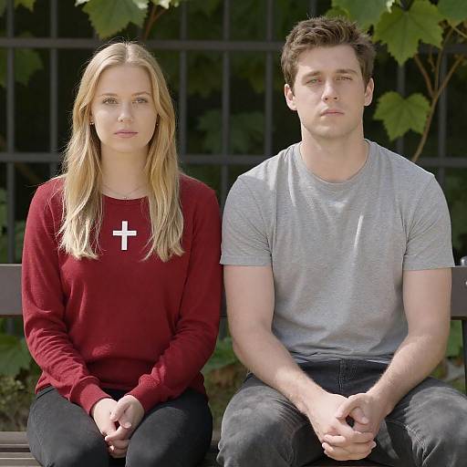 Serene Outdoor Portrait of Two People